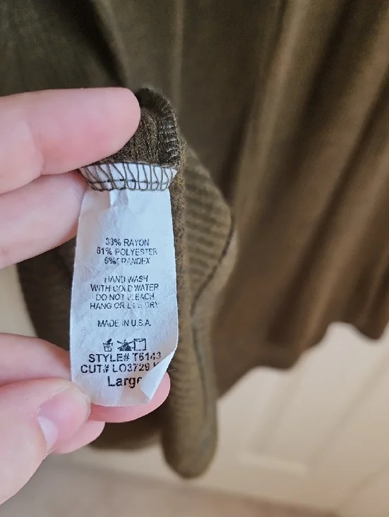 Mendocino Olive Sleeveless Cowl Neck Tunic Womens L - Picture 7 of 7